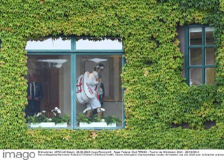 Roger Federer (Sui) TENNIS : Tournoi de Wimbledon 2014 - 26 06 2014 TennisMagazine Panoramic 