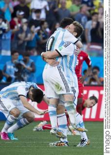 Lionel Messi (ARG), JULY 1, 2014 - Football Soccer : Lionel Messi of Argentina celebrates after winning the FIFA World Cup Brazil 2014 Round of 16 match between Argentina 1-0 Switzerland at Arena de Sao Paulo in Sao Paulo, Brazil. Noxthirdxpartyxsales (ptmb060796)