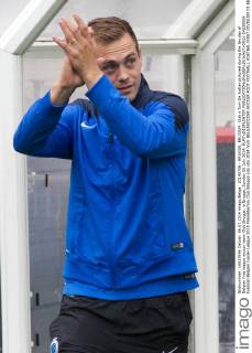 20140706 - BRUGGE, BELGIUM: Club s Tom De Sutter pictured during the fan day of Belgian first league soccer team Club Brugge, in Brugge, Sunday 06 July 2014. KURTxDESPLENTER 04230859