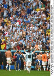 Lionel Messi (ARG), JULY 5, 2014 - Football Soccer : Lionel Messi of Argentina celebrates after winning the FIFA World Cup Brazil 2014 Quarter-finals match between Argentina 1-0 Belgium at Estadio Nacional in Brasilia, Brazil. NOxTHIRDxPARTYxSALES. (uzdb007032)