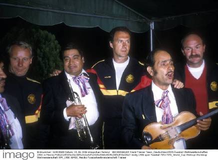 BECKENBAUER Franz Trainer Team_Deutschland FIFA Fussball Weltmeisterschaften 1986 in Mexiko