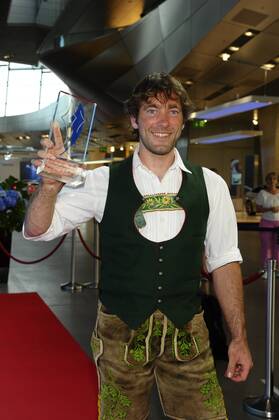 Stephan Bauhofer Bayerische Sportpreis 2014 Ehrung, Auszeichnung. Preis BMW-Welt München 19. Juli 2014