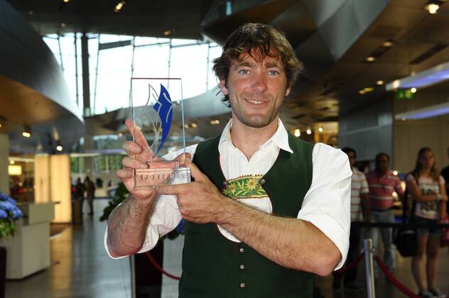 Stephan Bauhofer Bayerische Sportpreis 2014 Ehrung, Auszeichnung. Preis BMW-Welt München 19. Juli 2014