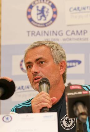 SOCCER - Chelsea, training camp VELDEN,AUSTRIA,22.JUL.14 - SOCCER - Premier League, Chelsea FC, training camp, press conference. Image shows head coach Jose Mourinho (Chelsea). 