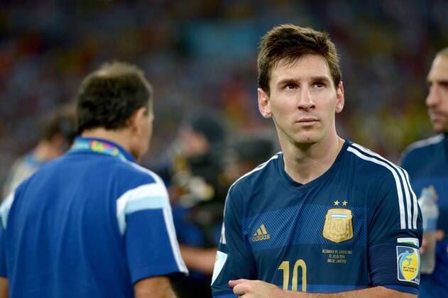 Lionel Messi (ARG), JULY 13, 2014 - Football Soccer : Lionel Messi of Argentina looks dejected after the FIFA World Cup Brazil 2014 Final match between Germany 1-0 Argentina at Estadio do Maracana in Rio De Janeiro, Brazil. Noxthirdxpartyxsales (uzdb007161)