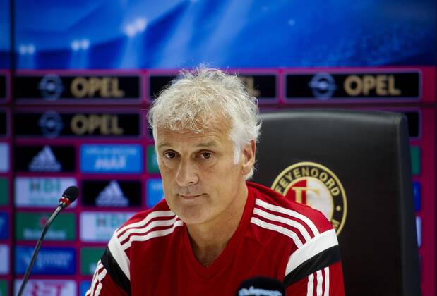 Fred Rutten during a press conference prior to the UEFA Champions League third round qualifying match on July 29, 2014 at the Kuip stadium in Rotterdam, Press conference Feyenoord Rotterdam Champions League qualifier third round 2014 2015 xVIxxIVx 2480755