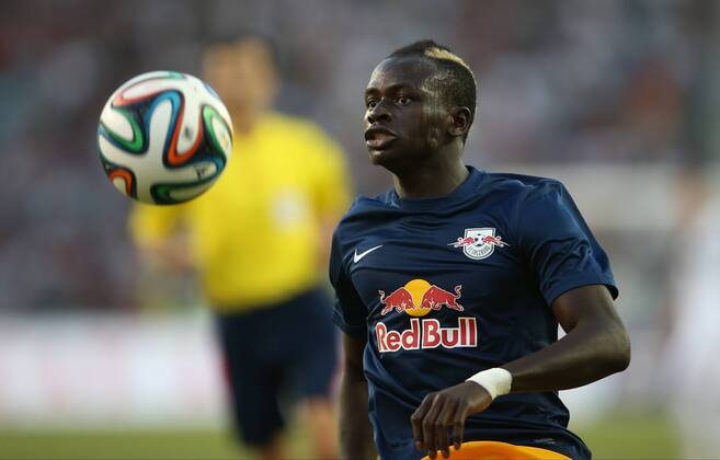 SOCCER - CL, Karabag vs RBS BAKU,AZERBAIJAN,30.JUL.14 - SOCCER - UEFA Champions League, qualifying, Karabag Agdam FK vs Red Bull Salzburg. Image shows Sadio Mane (RBS).
