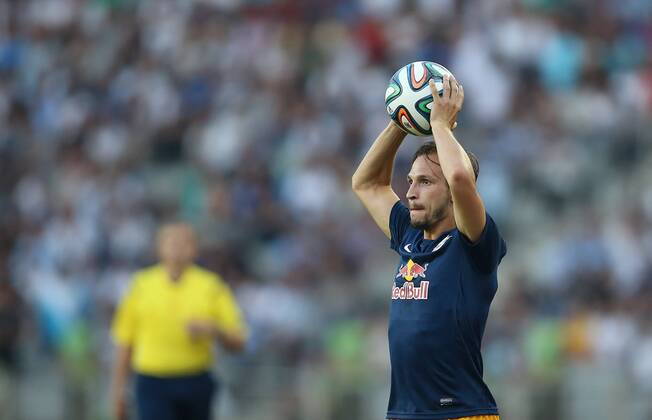SOCCER - CL, Karabag vs RBS BAKU,AZERBAIJAN,30.JUL.14 - SOCCER - UEFA Champions League, qualifying, Karabag Agdam FK vs Red Bull Salzburg. Image shows Andreas Ulmer (RBS). 
