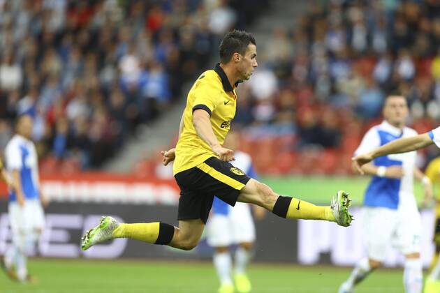 Sebastien Corchia (Lille) FOOTBALL : Grasshopper Club Zurich vs LOSC - 3eme tour preliminaire - Ligue des Champions - 30 07 2014 GwendolineLeGoff Panoramic 