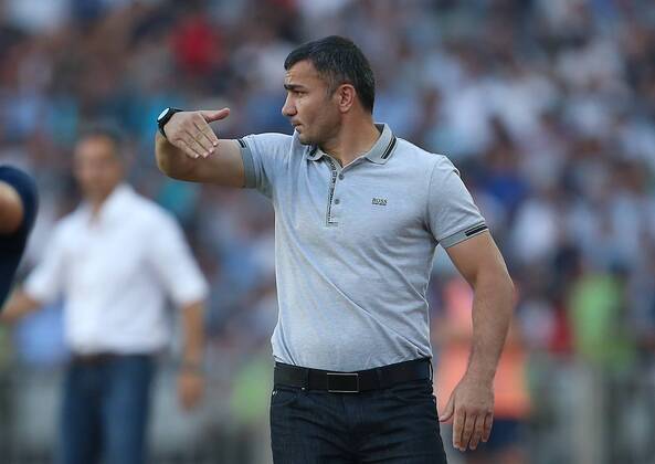 SOCCER - CL, Qarabag vs RBS BAKU,AZERBAIJAN,30.JUL.14 - SOCCER - UEFA Champions League, qualifying, Qarabag Agdam FK vs Red Bull Salzburg. Image shows head coach Gurban Gurbanov (Qarabag).