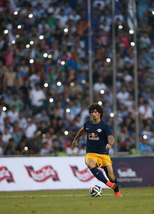 SOCCER - CL, Qarabag vs RBS BAKU,AZERBAIJAN,30.JUL.14 - SOCCER - UEFA Champions League, qualifying, Qarabag Agdam FK vs Red Bull Salzburg. Image shows Andre Ramalho (RBS).