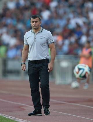 SOCCER - CL, Qarabag vs RBS BAKU,AZERBAIJAN,30.JUL.14 - SOCCER - UEFA Champions League, qualifying, Qarabag Agdam FK vs Red Bull Salzburg. Image shows head coach Gurban Gurbanov (Qarabag).