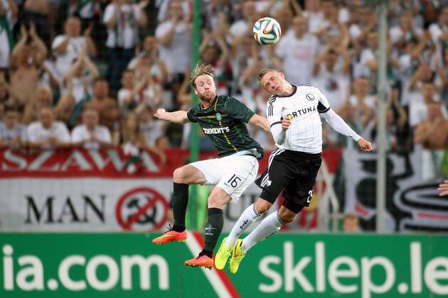 Legia Warsaw - Celtic Glasgow INGE JO BERGET, JAKUB RZEZNICZAK  20140730CSLG0020