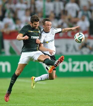 Charlie Mulgrew MIROSLAV RADOVIC CL Quali Legia Warsaw - Celtic Glasgow Charlie Mulgrew MIROSLAV RADOVIC  20140730LUK099