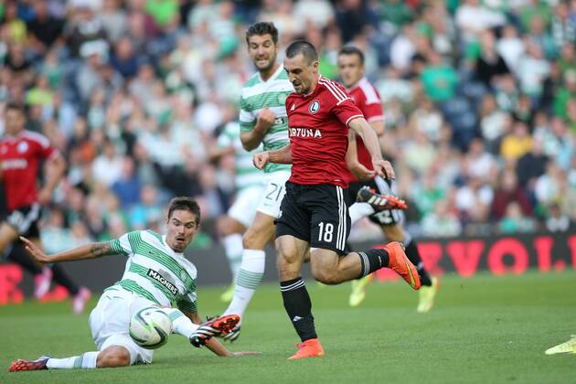 UEFA CHAMPIONS LEAGUE SECOND LEG THIRD ROUND QUALIFICATION MATCH IN EDINBURGH: CELTIC GLASGOW - LEGIA WARSAW M LUSTIG MICHAL KUCHARCZYK  D09R0795