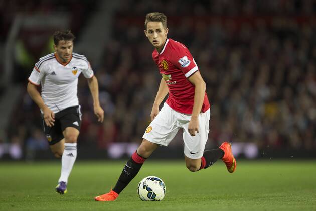Adnan Januzaj of Manchester United - Manchester United vs. Valencia - Friendly - Old Trafford - Manchester - 12 08 2014 EDITORIAL USE ONLY. No use with unauthorised audio, video, data, fixture lists, club league logos or live services. Online in-match use limited to 120 images, no video emulation. No use in betting, games or single club league player publications.