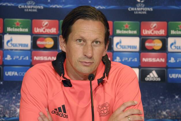 Kopenhagen, 18.08.2014 - Uefa Champions League Play Offs 2014 2015 - Bayer Leverkusen - PK - Roger Schmidt - 