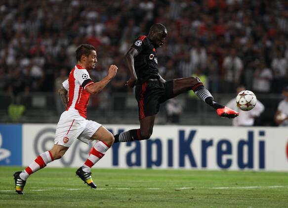 UEFA Champions League playoff first leg match match between Besiktas and Arsenal at Olympic stadium in istanbul 19 august 2014. Pictured: Demba Ba of Besiktas. 