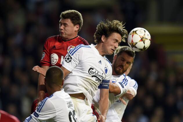 Copenhagen, Denmark, football, UEFA Champions League qualification: FC Copenhagen - Bayer Leverkusen. Thomas Delaney, FC Copenhagen 