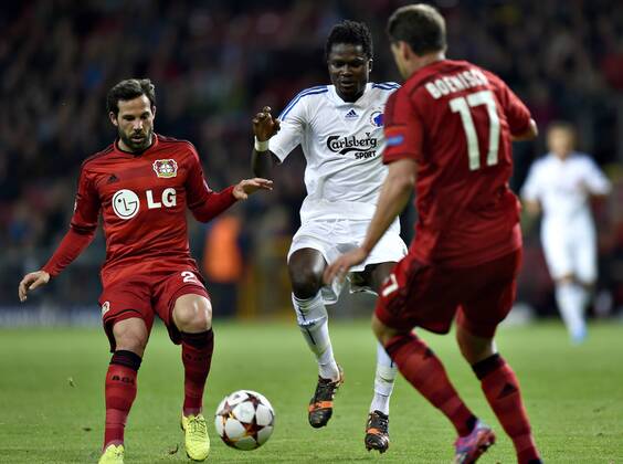 Copenhagen, Denmark, football, UEFA Champions League qualification: FC Copenhagen - Bayer Leverkusen. Daniel Amartey, FC Copenhagen 