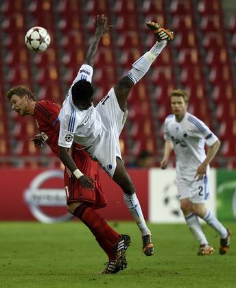 Copenhagen, Denmark, football, UEFA Champions League qualification: FC Copenhagen - Bayer Leverkusen. Daniel Amartey, FC Copenhagen 