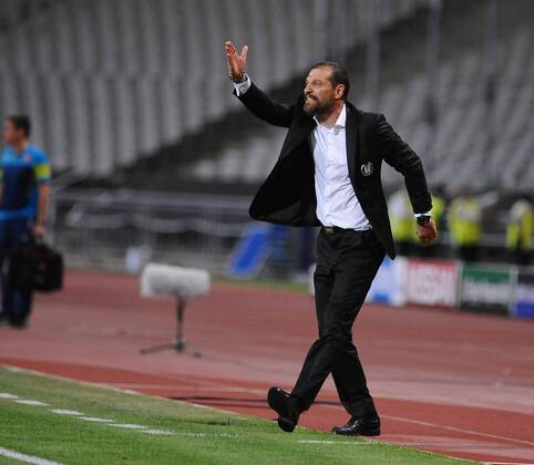 UEFA Champions League playoff first leg match match between Besiktas and Arsenal at Olympic stadium in istanbul 19 august 2014. Score: Besiktas 0 - Arsenal 0 Pictured: Coach Slaven Bilic of Besiktas.
