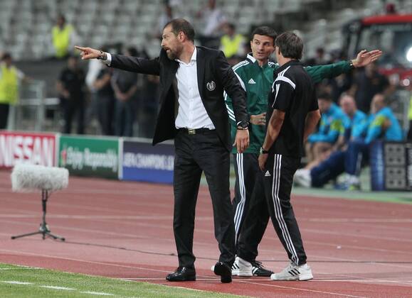 UEFA Champions League playoff first leg match match between Besiktas and Arsenal at Olympic stadium in istanbul 19 august 2014. Score: Besiktas 0 - Arsenal 0 Pictured: Coach Slaven Bilic of Besiktas.