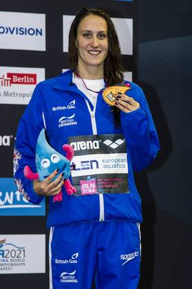 DAVIES Georgia GBR Bronze Medal 100m Backstroke Women Final 32nd LEN European Championships Berlin, Germany 2014 Aug.13 th - Aug. 24 th Day09 - Aug. 21 Photo G. Scala Deepbluemedia Inside GiorgioxScala DBM
