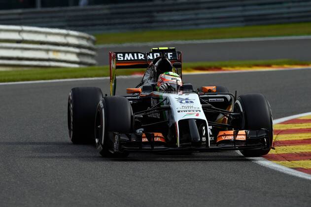 Sergio Perez, Sahara Force India F1, formula 1 GP, Belgien in Spa, 22.08.2014 - Sergio Perez, formula 1 GP, Belgien,