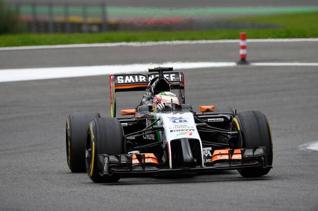 Sergio Perez, Sahara Force India F1, formula 1 GP, Belgien in Spa, 22.08.2014 - Sergio Perez, formula 1 GP, Belgien,
