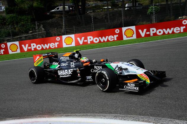 Sergio Perez, Sahara Force India F1, formula 1 GP, Belgien in Spa, 22.08.2014 - Sergio Perez, formula 1 GP, Belgien,