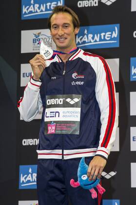 GILOT Fabien FRA Silver Medal 100m Freestyle Men Final 32nd LEN European Championships Berlin, Germany 2014 Aug.13 th - Aug. 24 th Day10 - Aug. 22 GiorgioxScala DBM