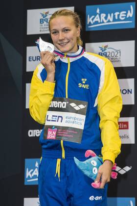 SJOESTROEM Sarah SWE Silver Medal 50m Freestyle Women Final 32nd LEN European Championships Berlin GiorgioxScala DBM