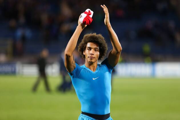 20140826 - SAINT PETERSBURG, RUSSIA: Zenit s Axel Witsel celebrates after winning the return leg match of the playoffs for the UEFA Champions League competition between Russian team FC Zenit Saint Petersburg and Belgian soccer team Standard de Liege in Saint Petersburg, Russia, Tuesday 26 August 2014. Zenit won the first leg 0-1. VIRGINIExLEFOUR  premiumd Aufmacher 18556