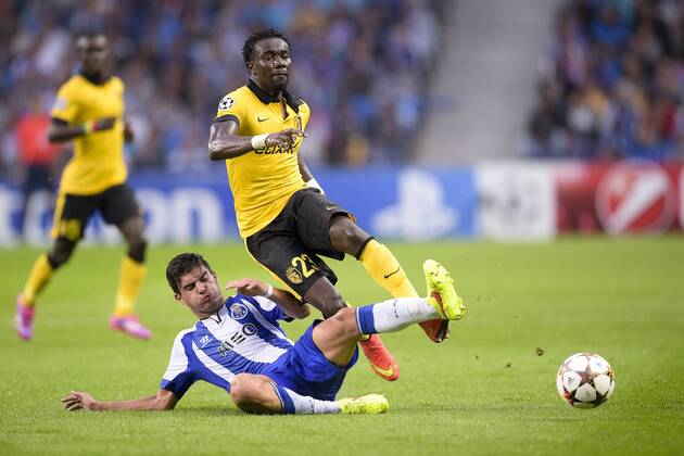 Pape SOUARE (lille) vs Ruben Neves (Porto) FOOTBALL : FC Porto vs OSC Lille - Champions League qualifier - 26 08 2014 JBAutissier 