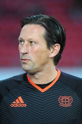 Trainer Roger Schmidt ( Bayer 04 Leverkusen ) zuversichtlich. 27.08.2014 --- Fussball --- Champions League --- Bayer 04 Leverkusen vs FC Kopenhagen, EP_TTL