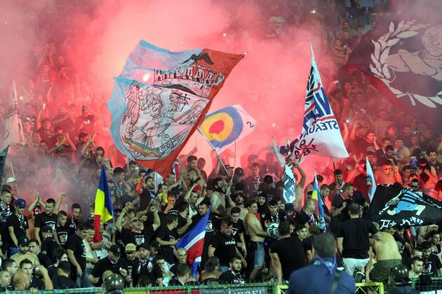 Sofia, - Steaua Bukarest FC Steaua fans 