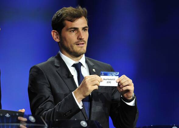 Aug. 28, 2014 - Monte Carlo, Monaco - IKER CASILLAS chosen Real Madrid FC, group HBduring the UEFA Champions League 2014 - 15 Draw at Grimaldi Forum. Soccer 2014 - UEFA Champions League 2014 - 15 Draw.  - ZUMAm11