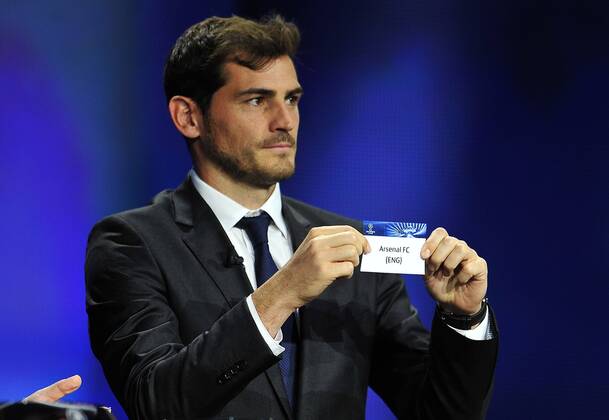 Aug. 28, 2014 - Monte Carlo, Monaco - IKER CASILLAS chosen Arsenal FC, group D during the UEFA Champions League 2014 - 15 Draw at Grimaldi Forum. Soccer 2014 - UEFA Champions League 2014 - 15 Draw.  - ZUMAm11
