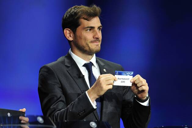 Aug. 28, 2014 - Monte Carlo, Monaco - IKER CASILLAS chosen Real Madrid FC, group B during the UEFA Champions League 2014 - 15 Draw at Grimaldi Forum. Soccer 2014 - UEFA Champions League 2014 - 15 Draw.  - ZUMAm11