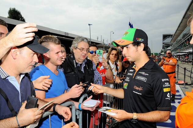 Sergio Perez, Sahara Force India F1, formula 1 GP, Italien in Monza, 06.09.2014 Photo:mspb Lukas Gorys Sergio Perez, formula 1 GP, Italien,