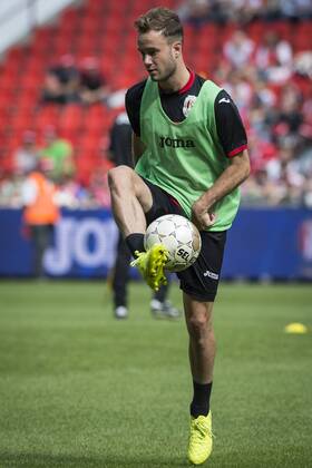 - LIEGE, BELGIUM: Standard d Francois Marquet pictured during the family day of Belgian first division soccer team Standard de Liege, Sunday 07 September 2014. JASPERxJACOBS 04309879