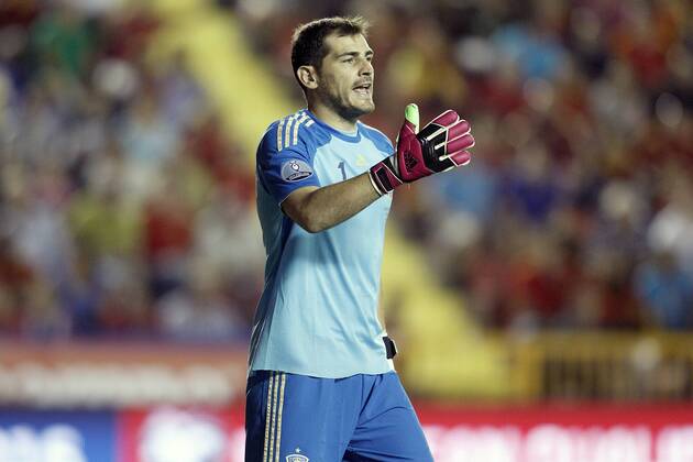 Spain s Iker Casillas during 15th UEFA European Championship Qualifying Round match. September 8,2014. (2014090853)