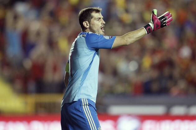 Spain s Iker Casillas during 15th UEFA European Championship Qualifying Round match. September 8,2014. (2014090856)