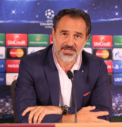 Galatasaray PK Champions League Coach Cesare Prandelli 