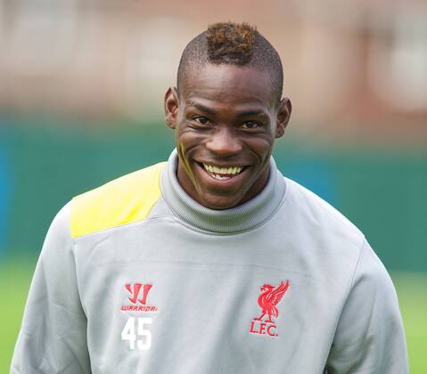 PROPAGANDA20140915 Football - soccer: UEFA Champions League, Liverpool FC , Liverpool s Mario Balotelli during training at Melwood .xHOCHxZWEIx xPropagandax 
