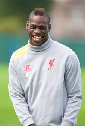 PROPAGANDA20140915 Football - soccer: UEFA Champions League, Liverpool FC , Liverpool s Mario Balotelli during training at Melwood .xHOCHxZWEIx xPropagandax 