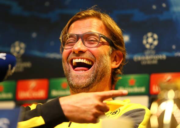 Montag 15.09.2014, Saison 2014 2015, UEFA Champions League, Pressekonferenz im Presseraum des Dortmunder Signal Iduna Parks vor dem Spiel zwischen dem BVB Borussia Dortmund und dem FC Arsenal London, Trainer Jürgen Klopp (BVB)
