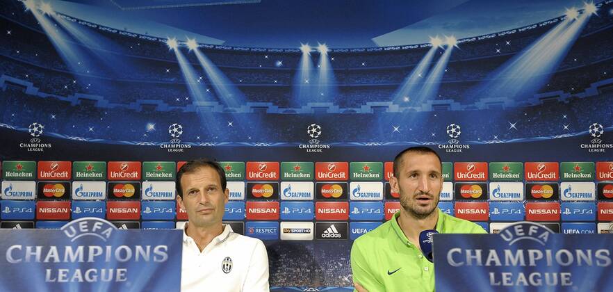 Massimiliano Allegri, Giorgio Chiellini, - Turin 15-09-2014, PK Juventus Turin filippoxalferoNOG