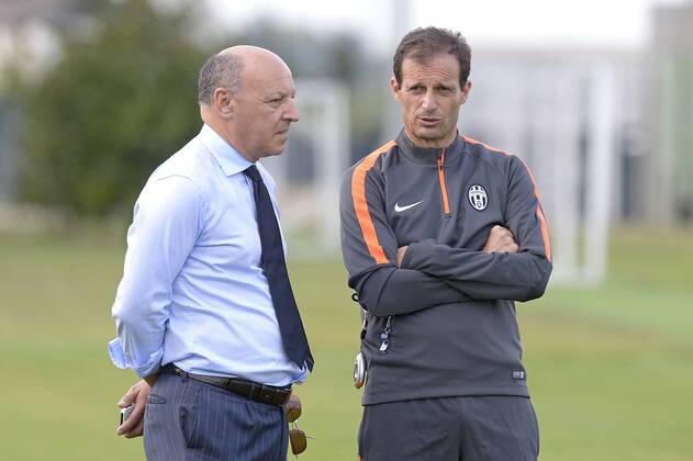 Giuseppe Marotta, Massimiliano Allegri, - Turin 15-09-2014, Training Juventus Turin filippoxalferoNOG